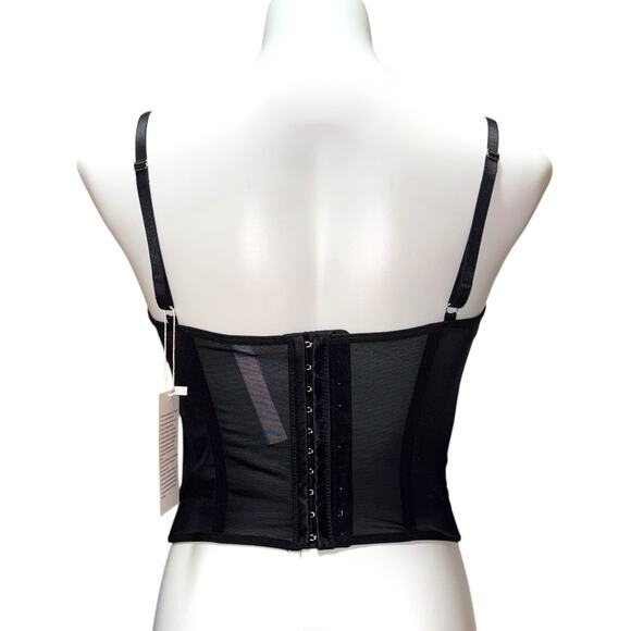Dealmore Corset Lace Mesh Black Medium 8/10 - Picture 4 of 8